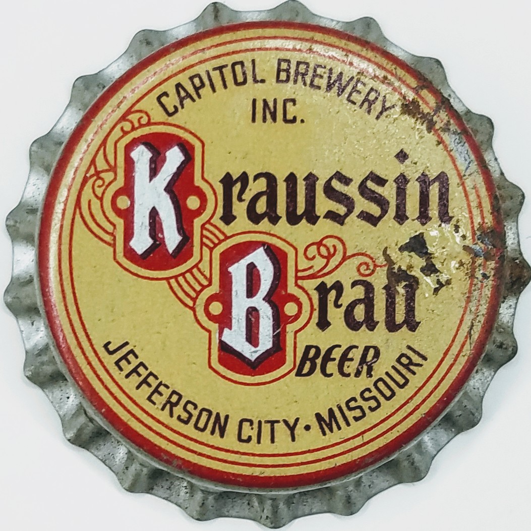 Newark Bottle CAP KRUEGER PILSNER TWIST OR PRY used Beer CROWN NEW JERSEY 